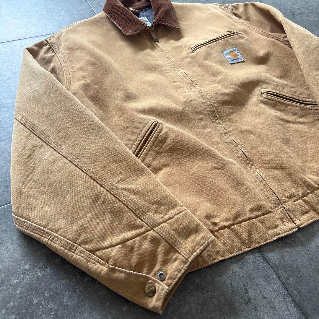carhartt デトロイトジャケット　ブラウン　usa製 希少　美品　ベージュ