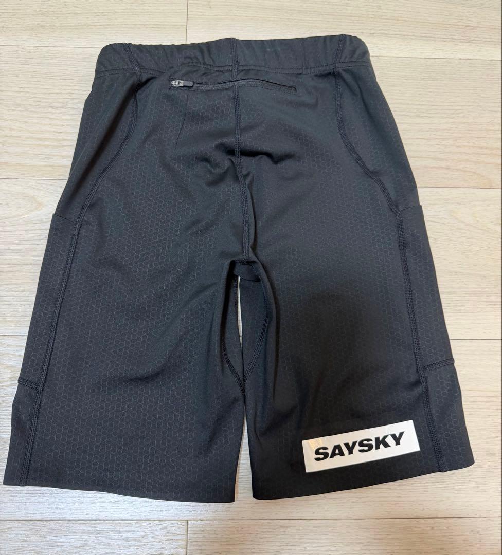 SAYSKY ランニング ハーフタイツ ブラックメンズ XS 【USED】