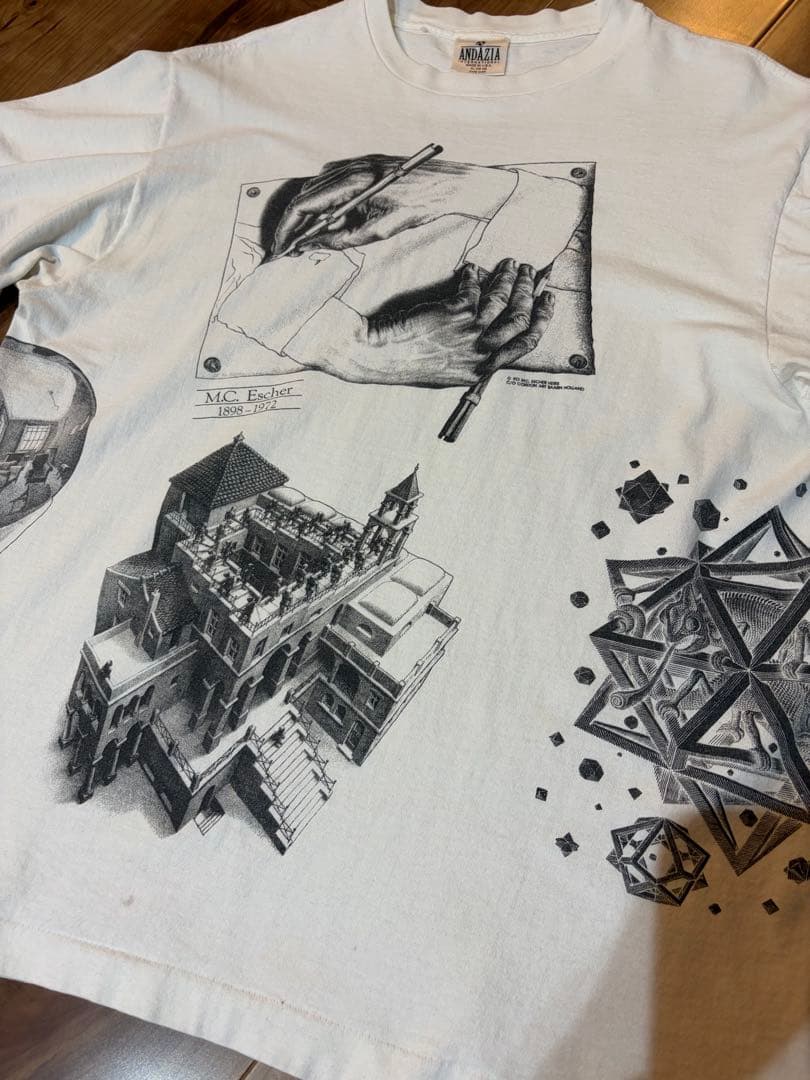 M.C.ESCHER 90's エッシャー アートグラフィックTシャツ