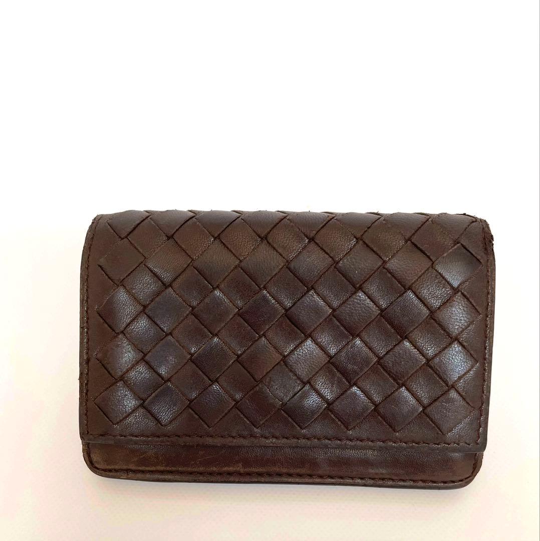 【正規品】Bottega Veneta ブラウンレザー名刺入れ