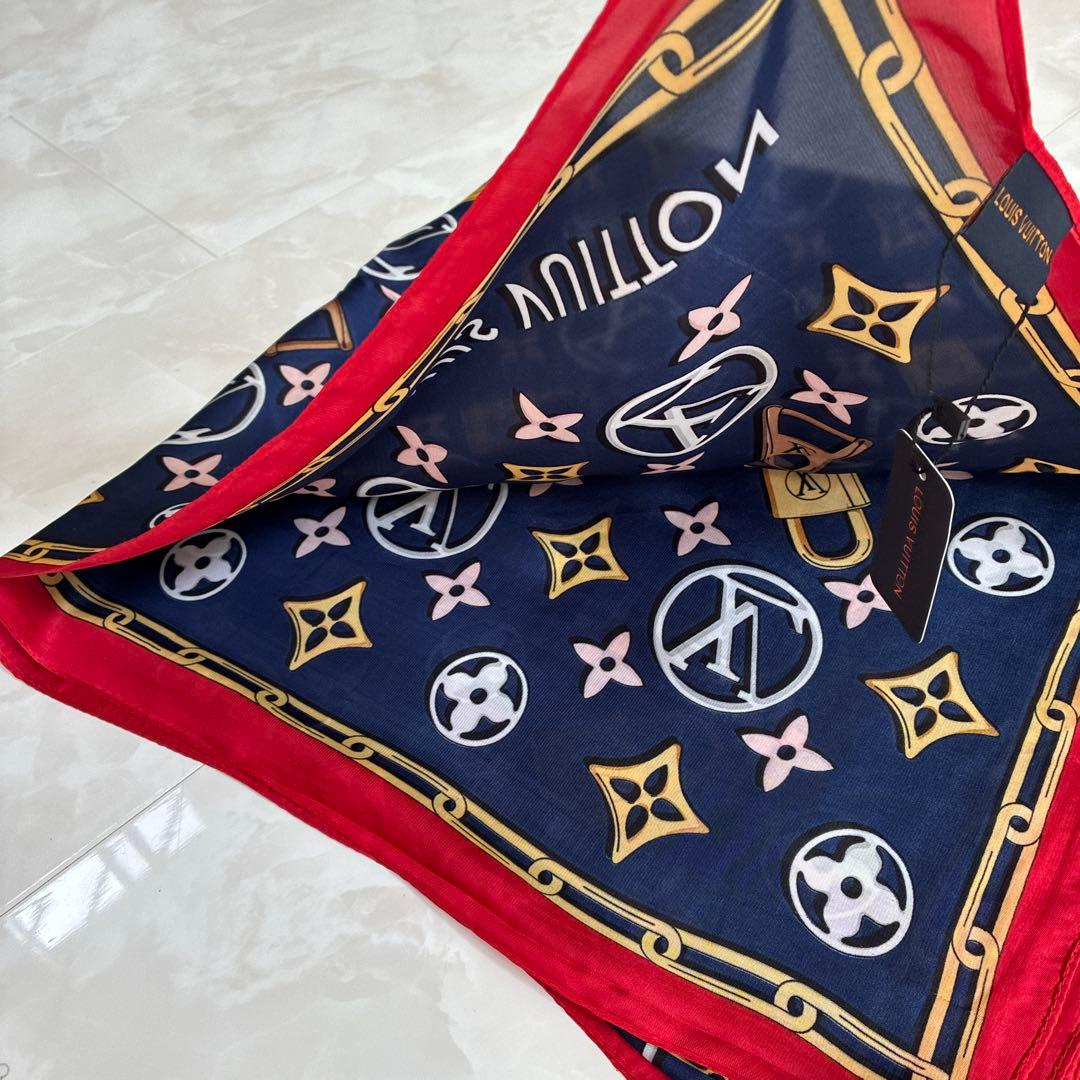 値引！ヴィトン LOUIS VUITTON 大判 ストール スカーフ ノベルティ