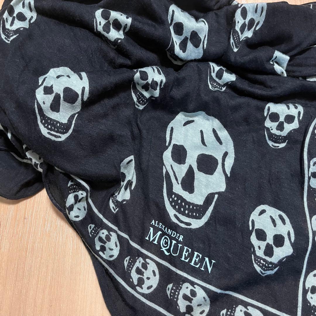 ALEXANDER McQUEEN スカル ストール アレキサンダーマックイーン