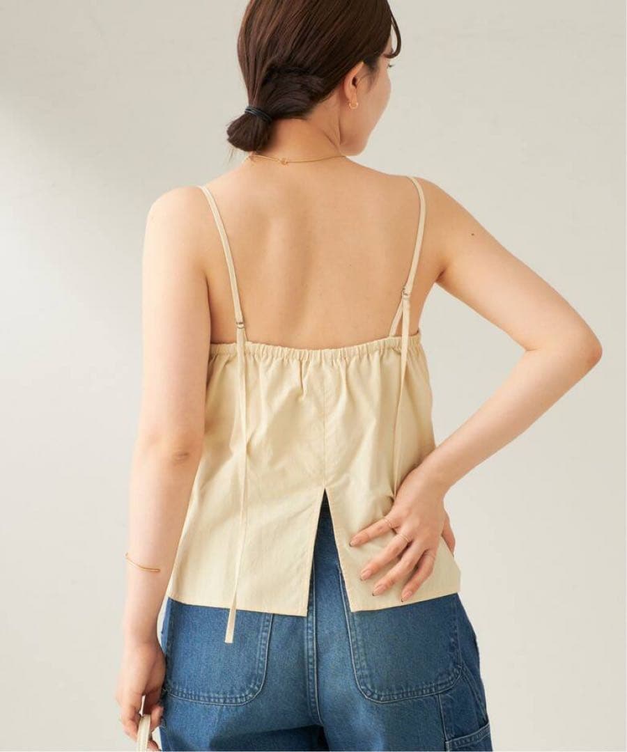 le / ル DRAPE SLEEVELESS トップス