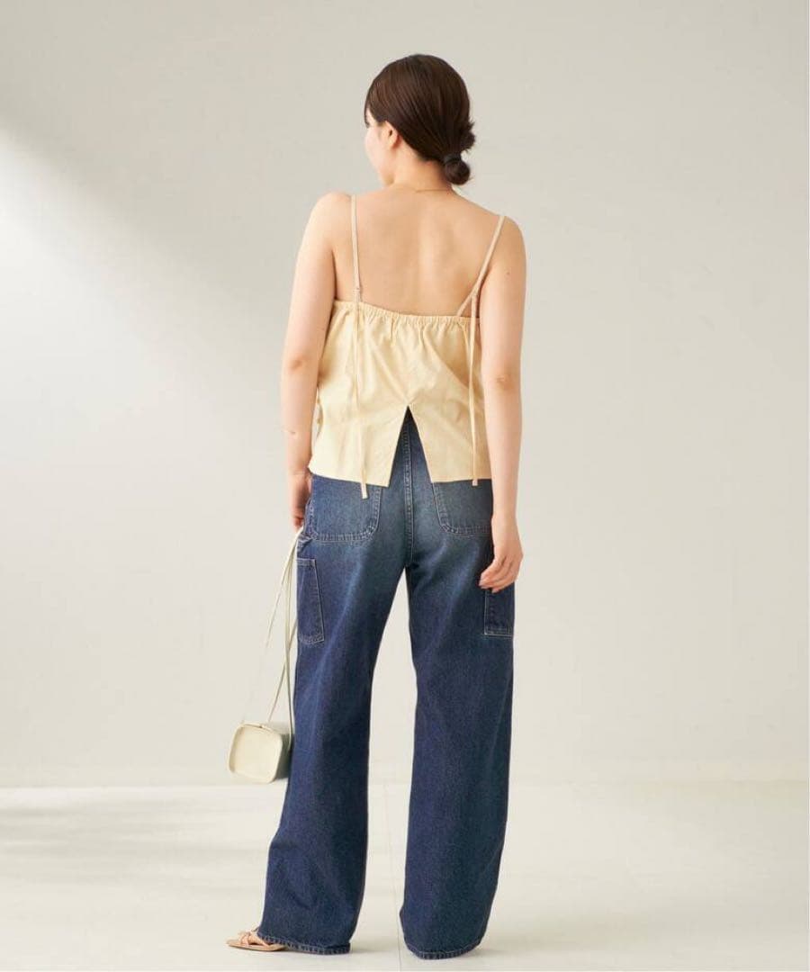 le / ル DRAPE SLEEVELESS トップス