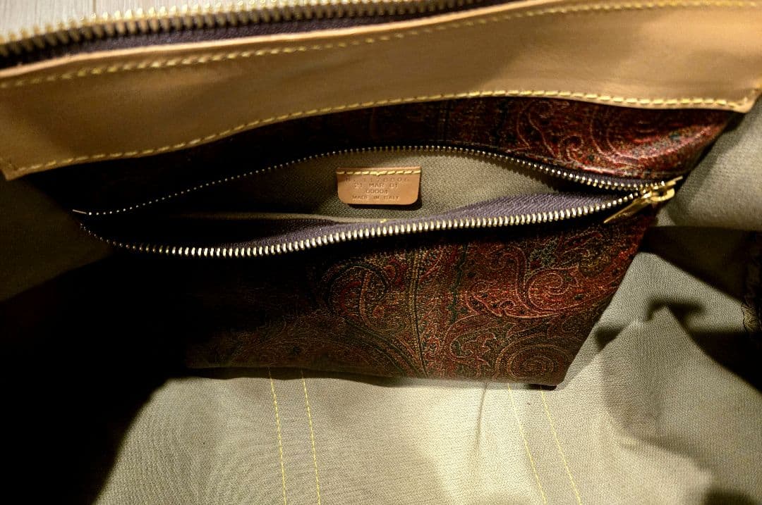 【未使用】ETRO エトロ ペイズリー柄 ボストンバッグ