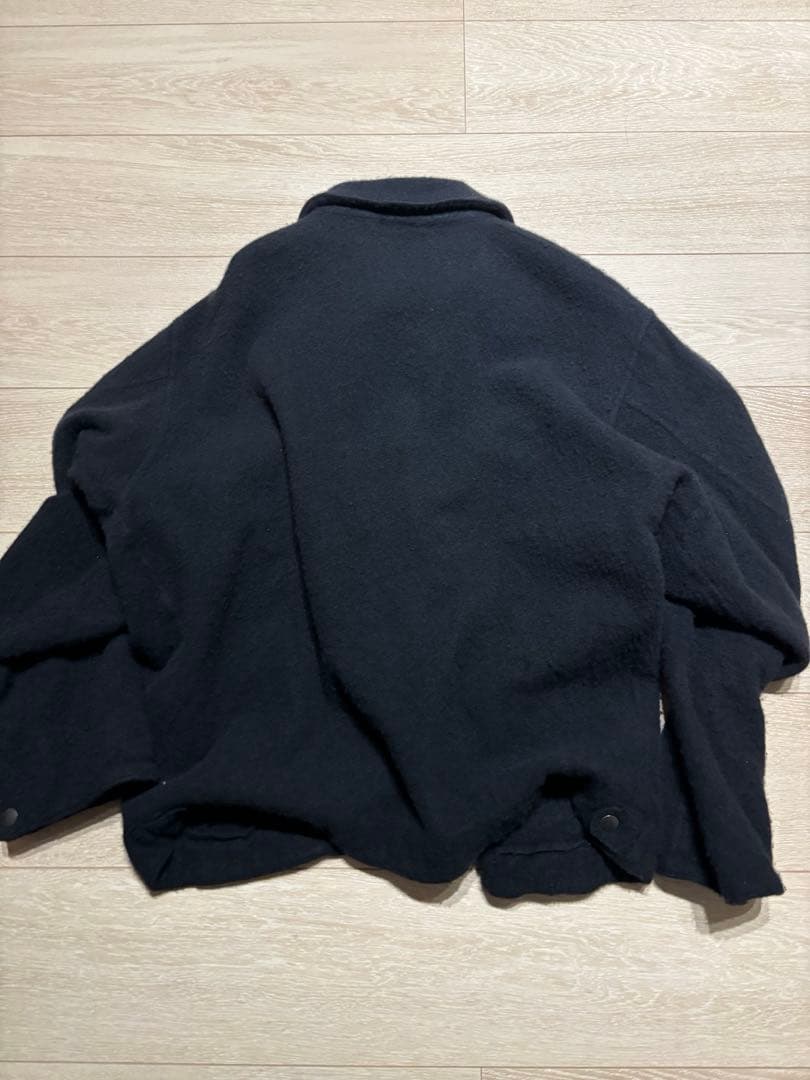 Comoli 縮絨ウールジップショートジャケット25aw