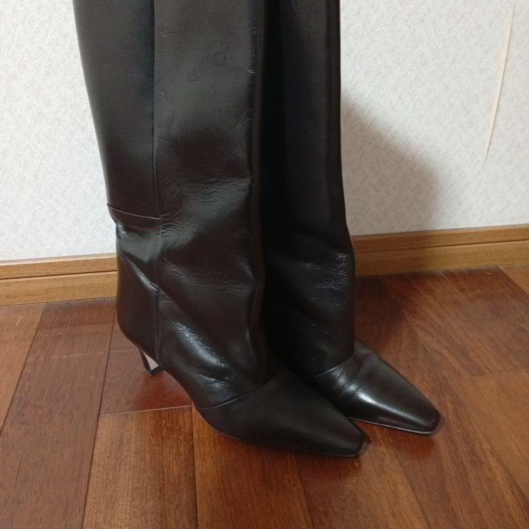 【CORSO ROMA 9/コルソローマノーヴェ】ポインテッドロングブーツ