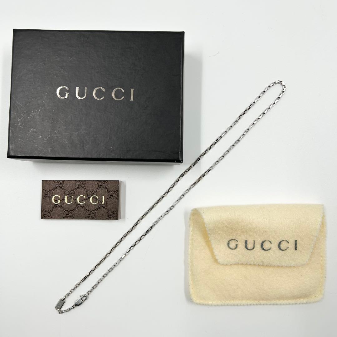 美品✨　グッチ　GUCCI　ネックレス　ベネチアン　50cm　シルバー　925