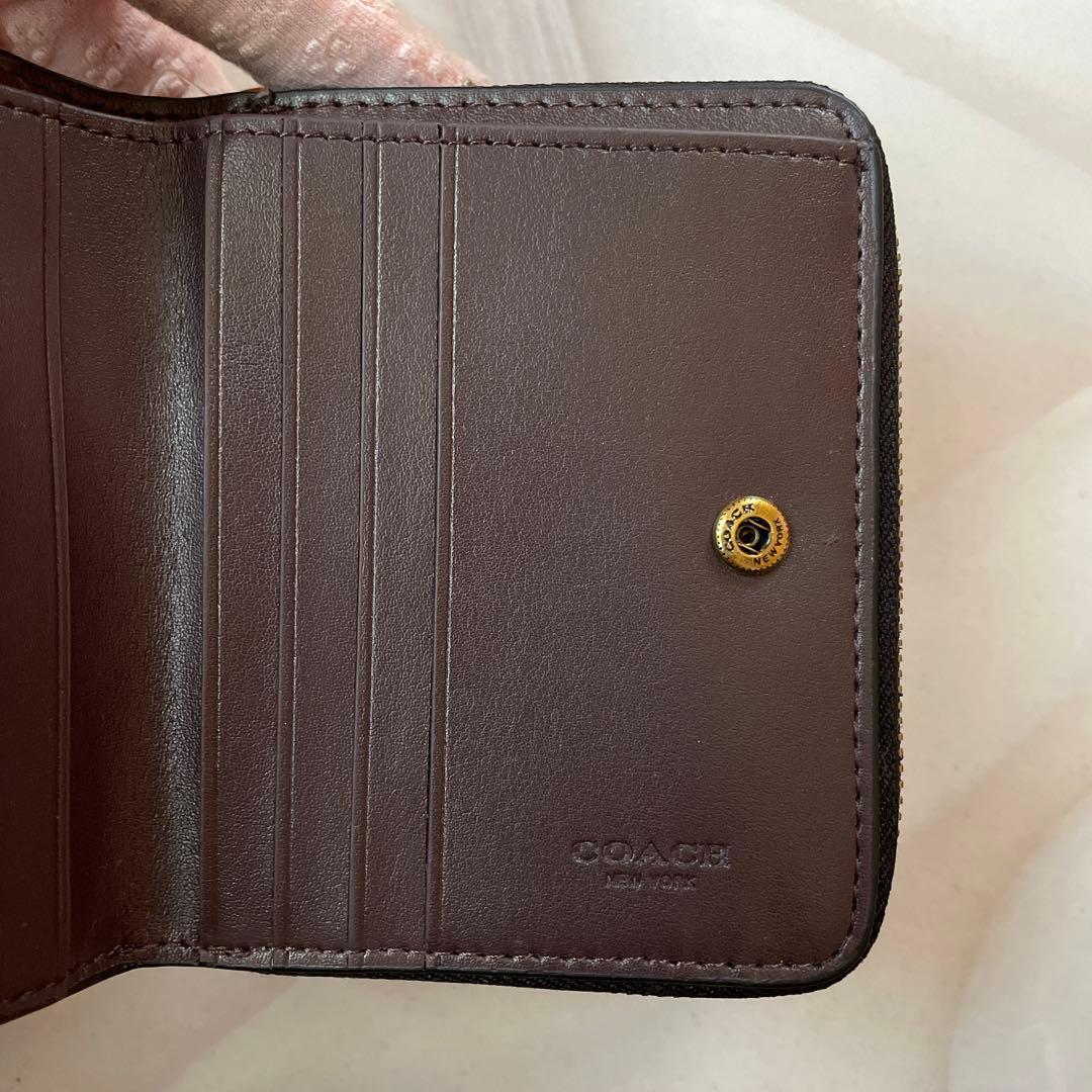 【新品・未使用】コーチ COACH 二つ折り財布 ホース＆キャリッジ