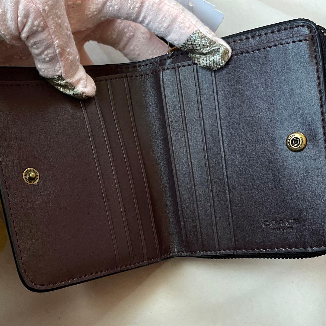 【新品・未使用】コーチ COACH 二つ折り財布 ホース＆キャリッジ