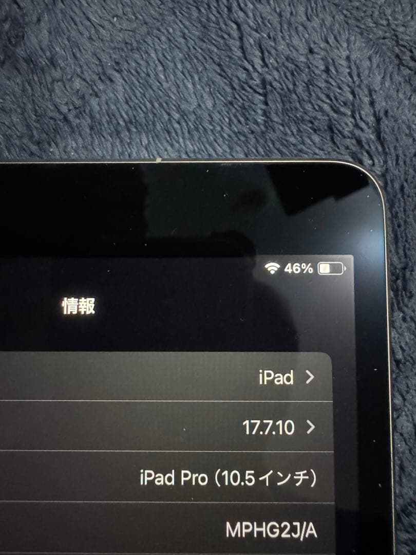 の*読様 Apple iPad Pro 10.5インチ スペースグレー 256G