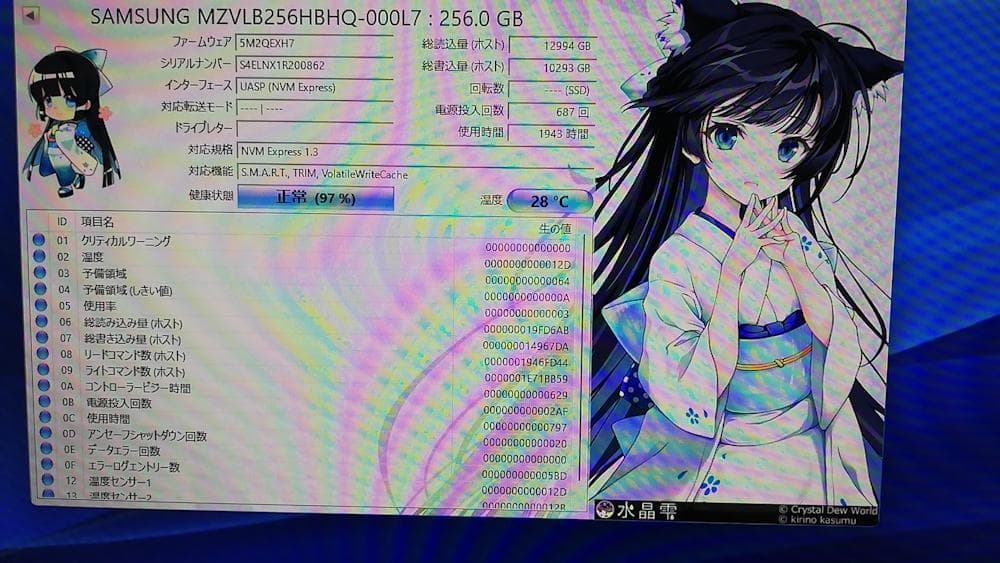 Samsung MZVLB256HBHQ-000L7 256GB SSD 3枚組