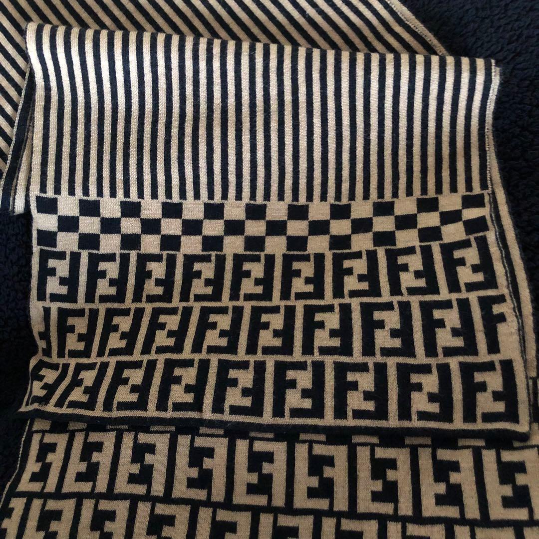 ˚✧₊⁎FENDI ズッカFFストライプ マフラー⁎⁺˳✧༚