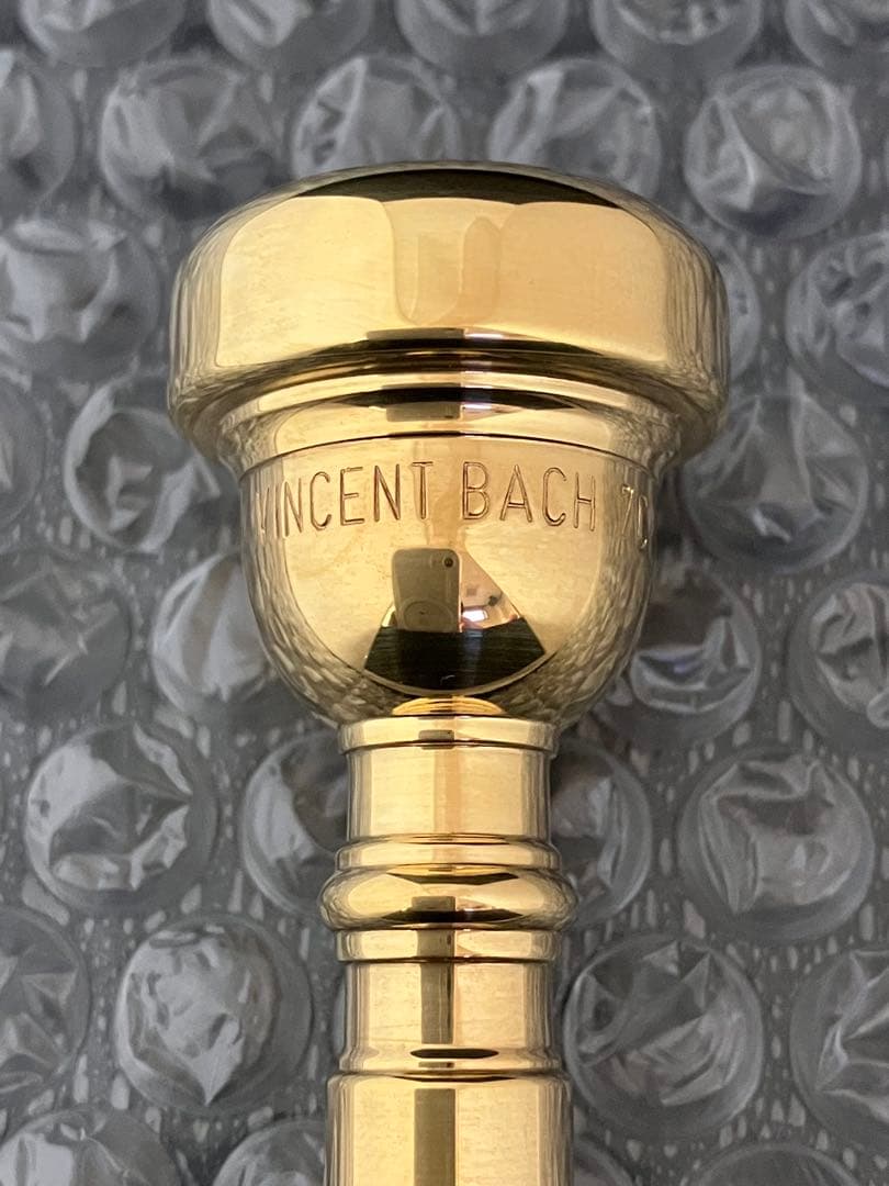 Bach 7C トランペットマウスピース　金メッキ