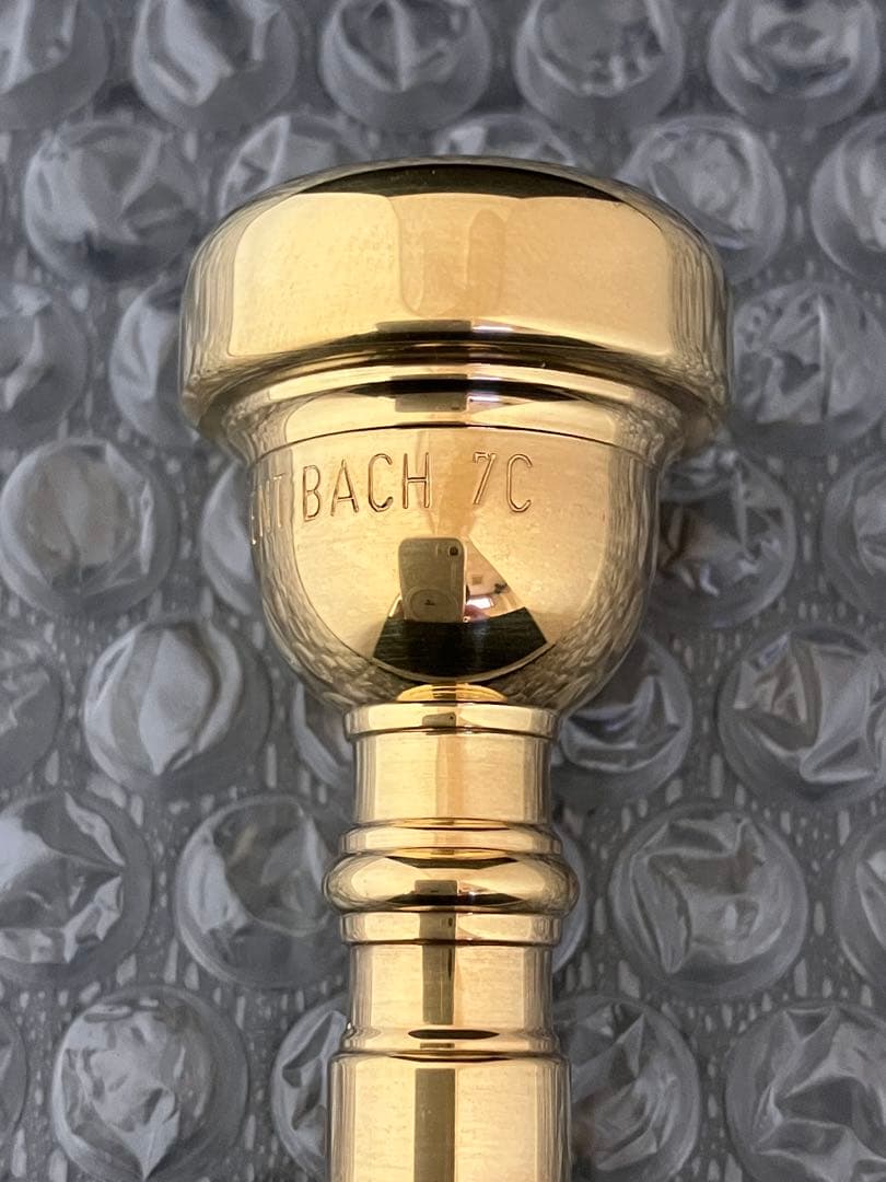 Bach 7C トランペットマウスピース　金メッキ