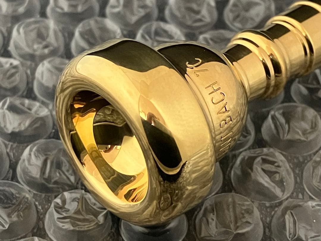 Bach 7C トランペットマウスピース　金メッキ