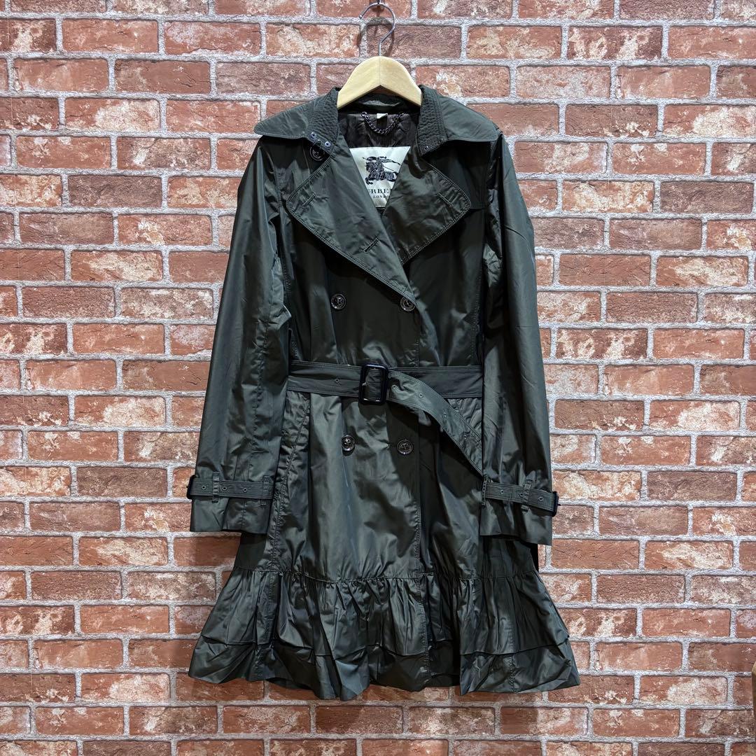 古着　BURBERRY ダークグリーン トレンチコート