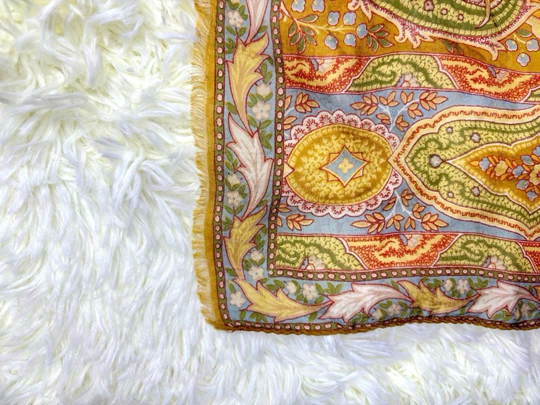 ETRO シルクスカーフ ペイズリー柄 162×60cm
