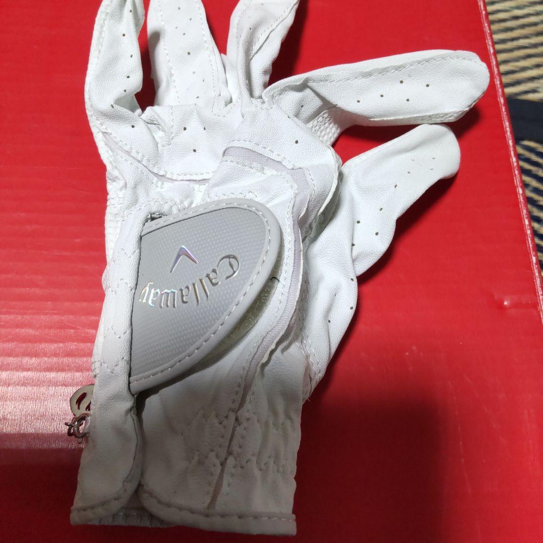 PUMA ゴルフシューズ ホワイト/パープル　※ グローブ 19cm 新品付