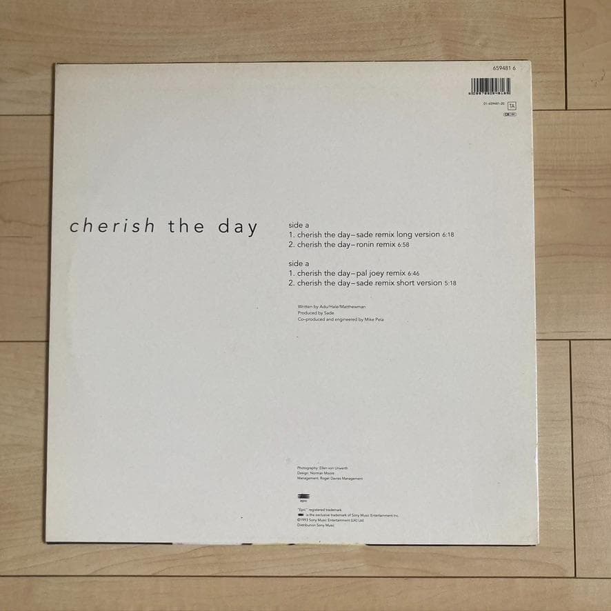 SADE シャーデー cherish the day アナログ盤レコード