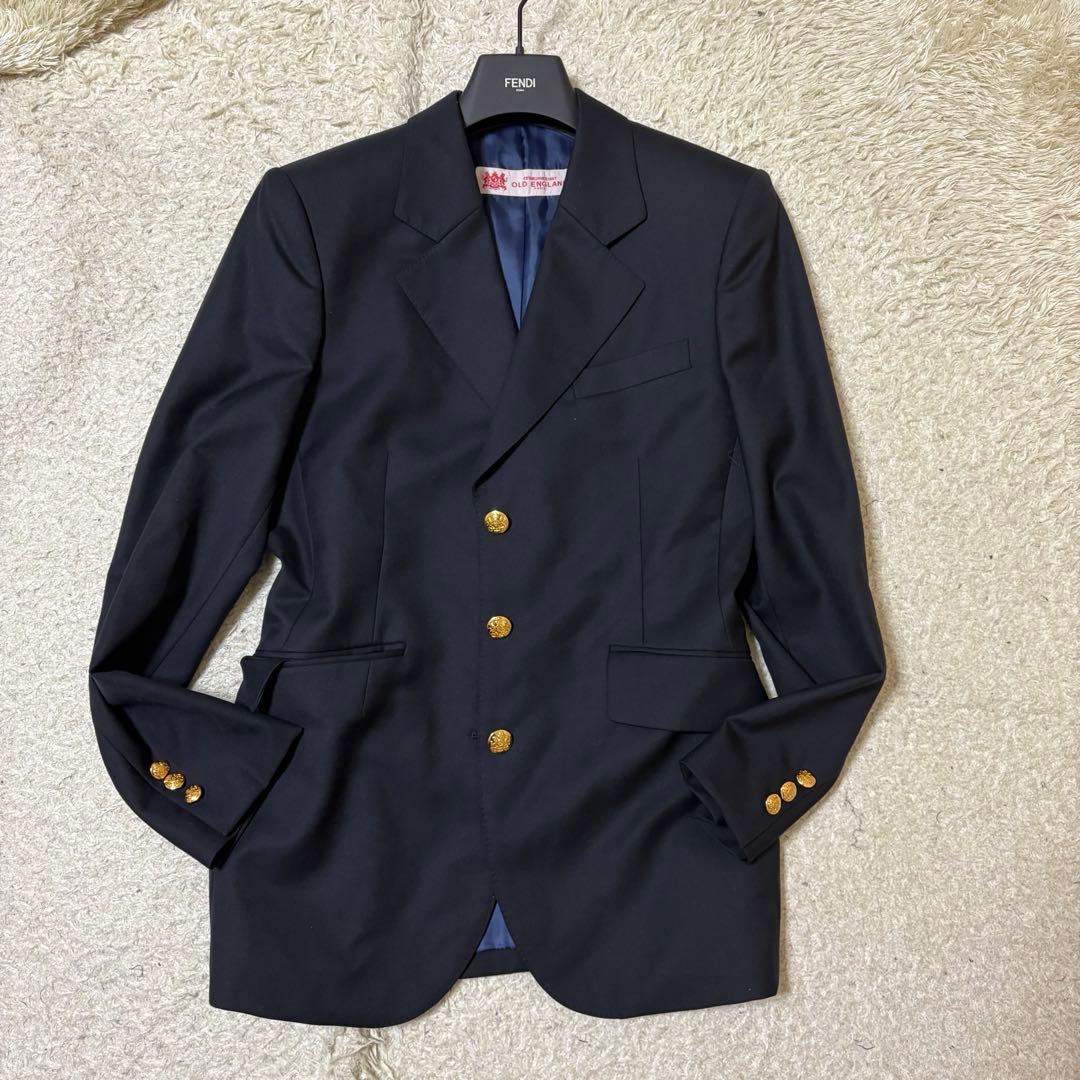 極美品　OLD ENGLAND 紺ブレ　ブレザー　ジャケット　レディース