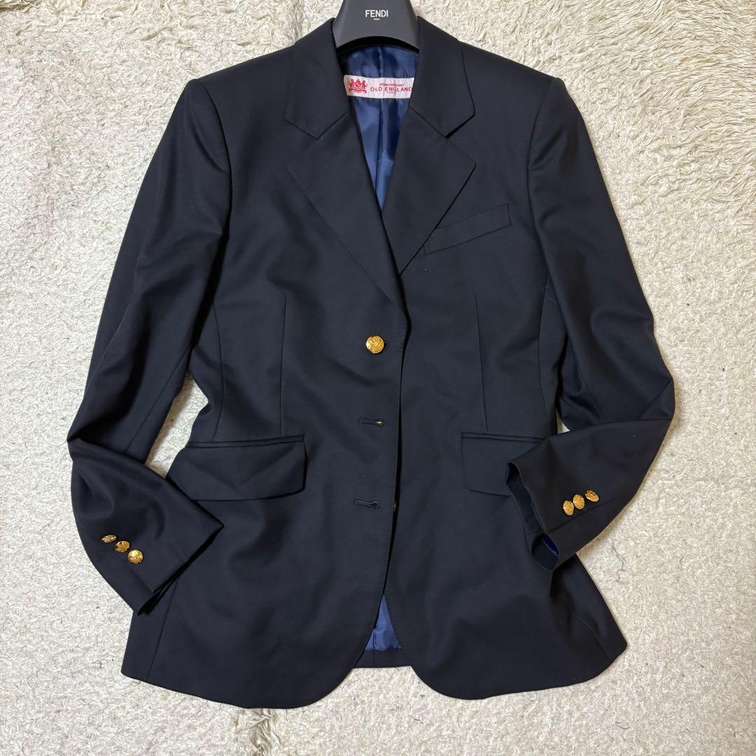 極美品　OLD ENGLAND 紺ブレ　ブレザー　ジャケット　レディース