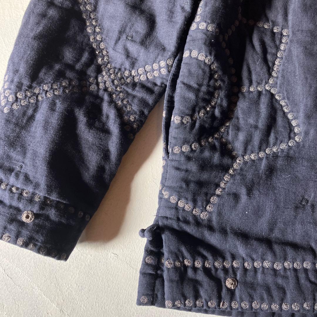 HaaT ISSEY MIYAKE チャイナ 民藝ノーカラージャケット 刺繍