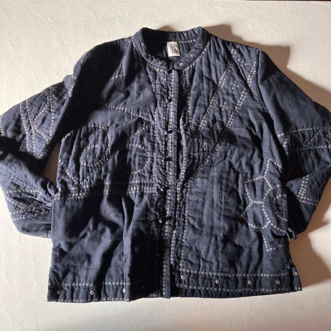 HaaT ISSEY MIYAKE チャイナ 民藝ノーカラージャケット 刺繍