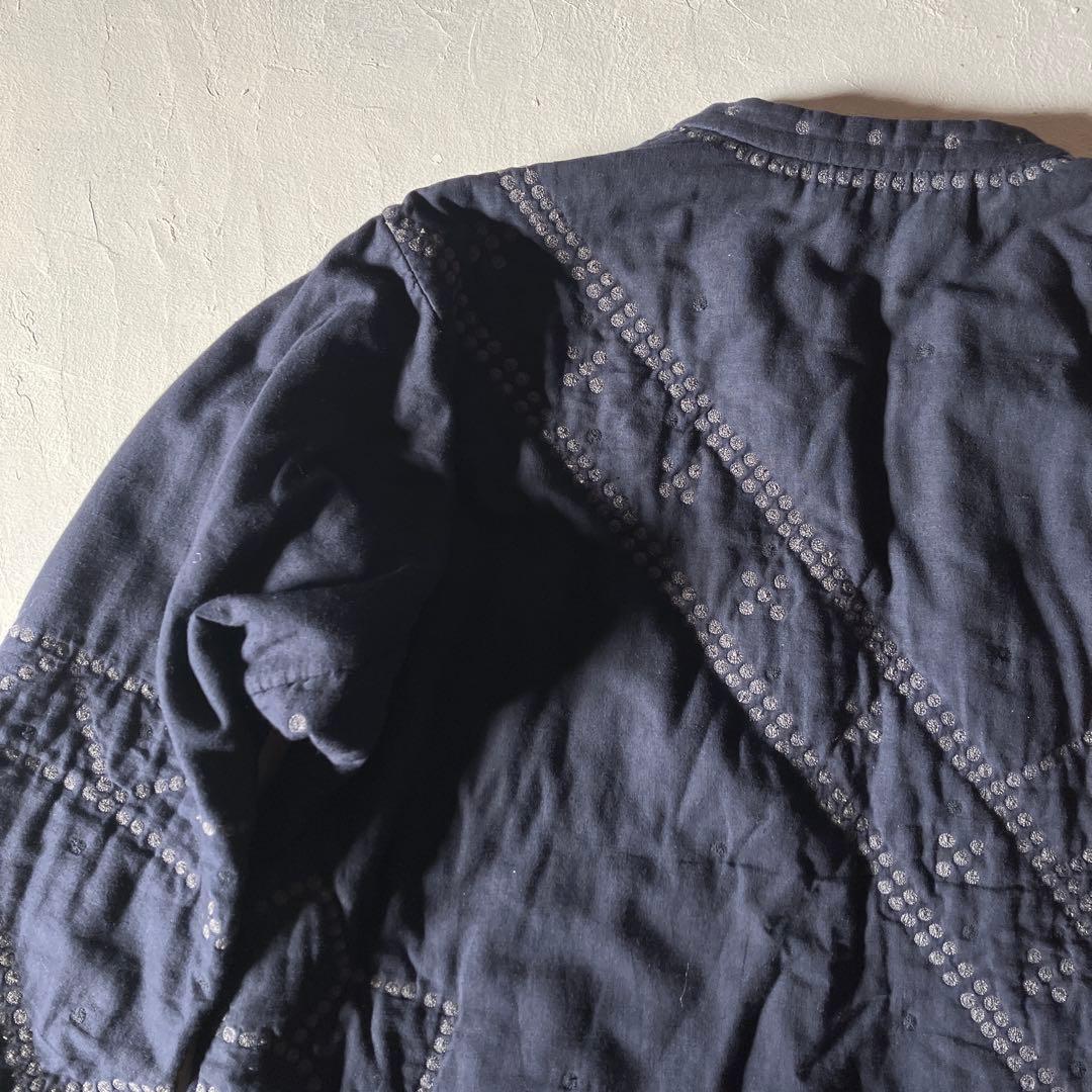 HaaT ISSEY MIYAKE チャイナ 民藝ノーカラージャケット 刺繍