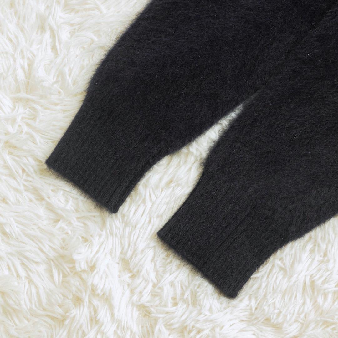 UNITED ARROWS フォックスカシミヤ フリルコンビ カーディガン