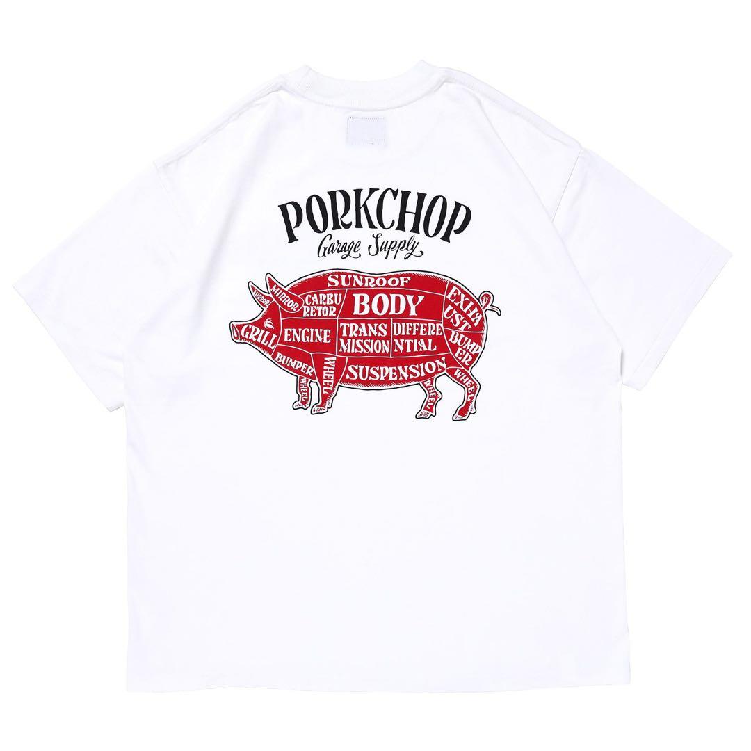 【完売品】 PORKCHOP PORK BACK TEE (White)