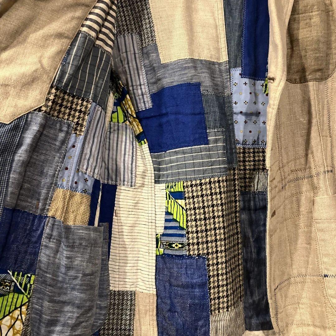 JUNYA WATANABE MAN リネン パッチワーク ジャケット S