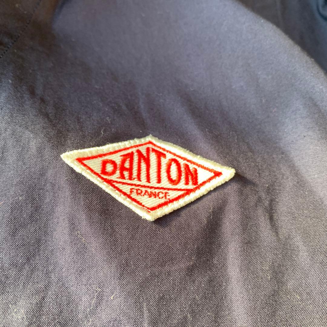 DANTON ダントン 丸襟 コットン シングルジャケット ネイビー 40
