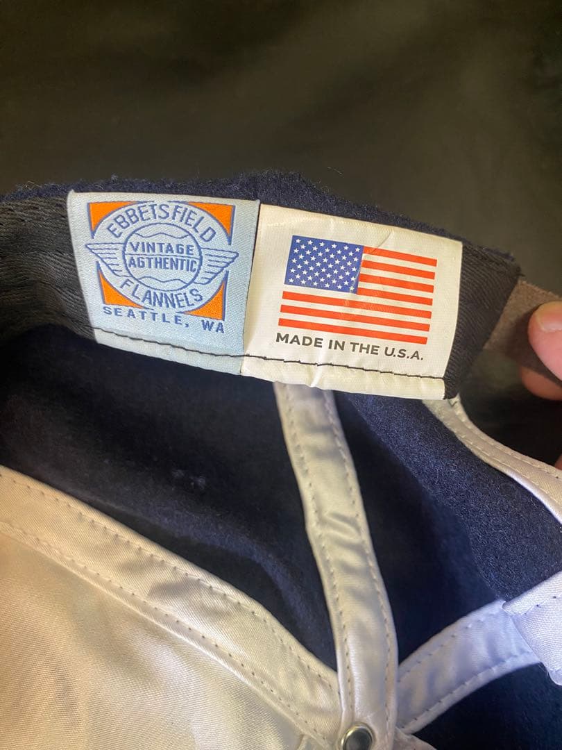 90's USA製EBBETS FIELD エベッツフィールド　ウールキャップ