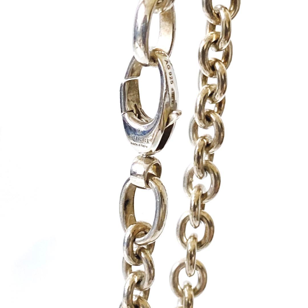 GUCCI グッチ インターロッキング GG チェーンネックレス　シルバー