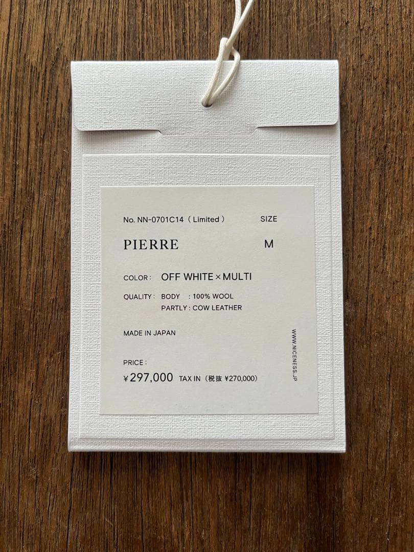 NICENESS 24aw PIERRE ダッフルコート　M
