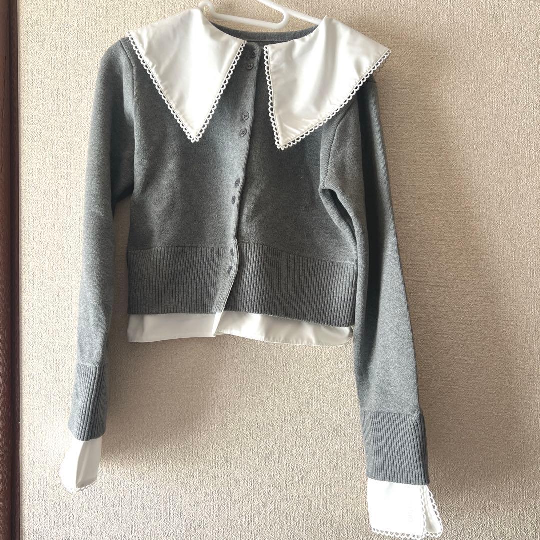 新品Bibiy. PATTY PILGRIM TOP グレー