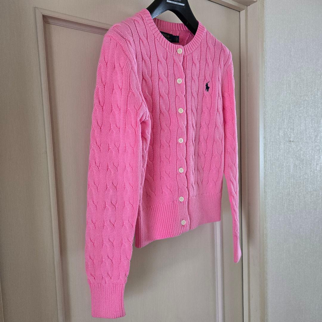 タグ付き　新品ラルフローレンケーブルカーデガン　usedポロベアTシャツ付き