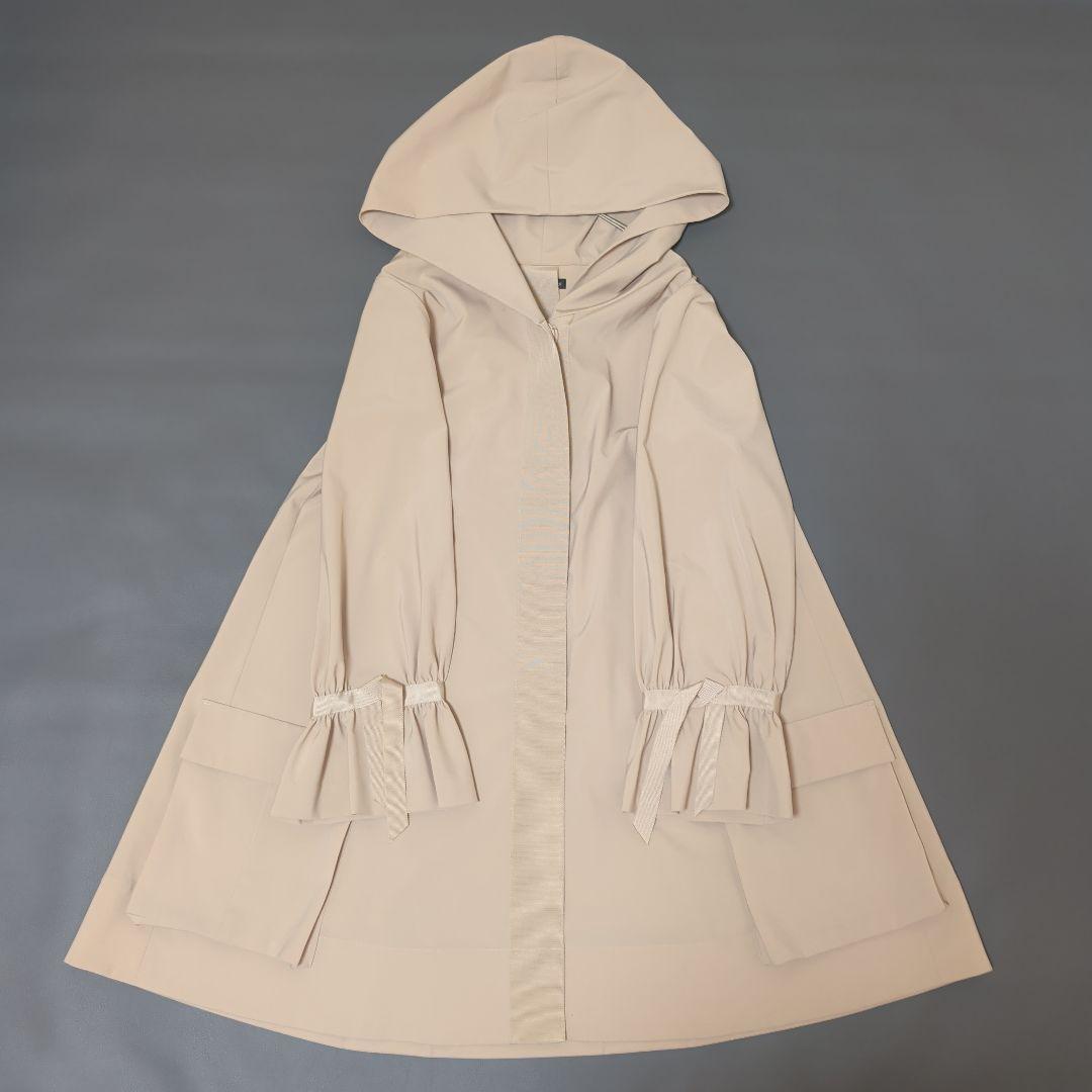 フォクシーニューヨーク♡スプリングコート 38 ベージュ Aライン