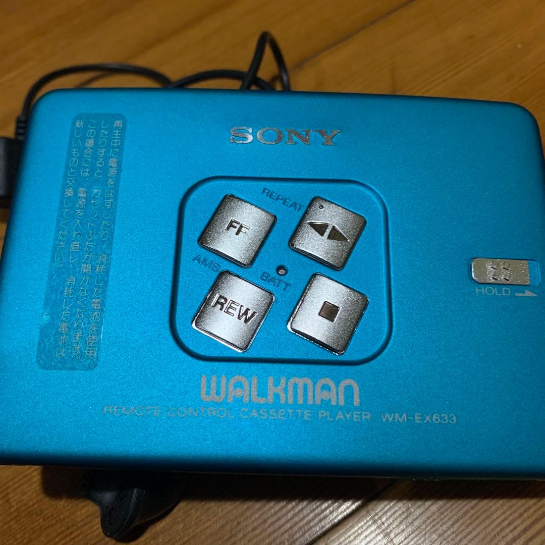 SONY ウォークマン カセットプレーヤー　昭和　レトロ　ジャンク　イヤホン