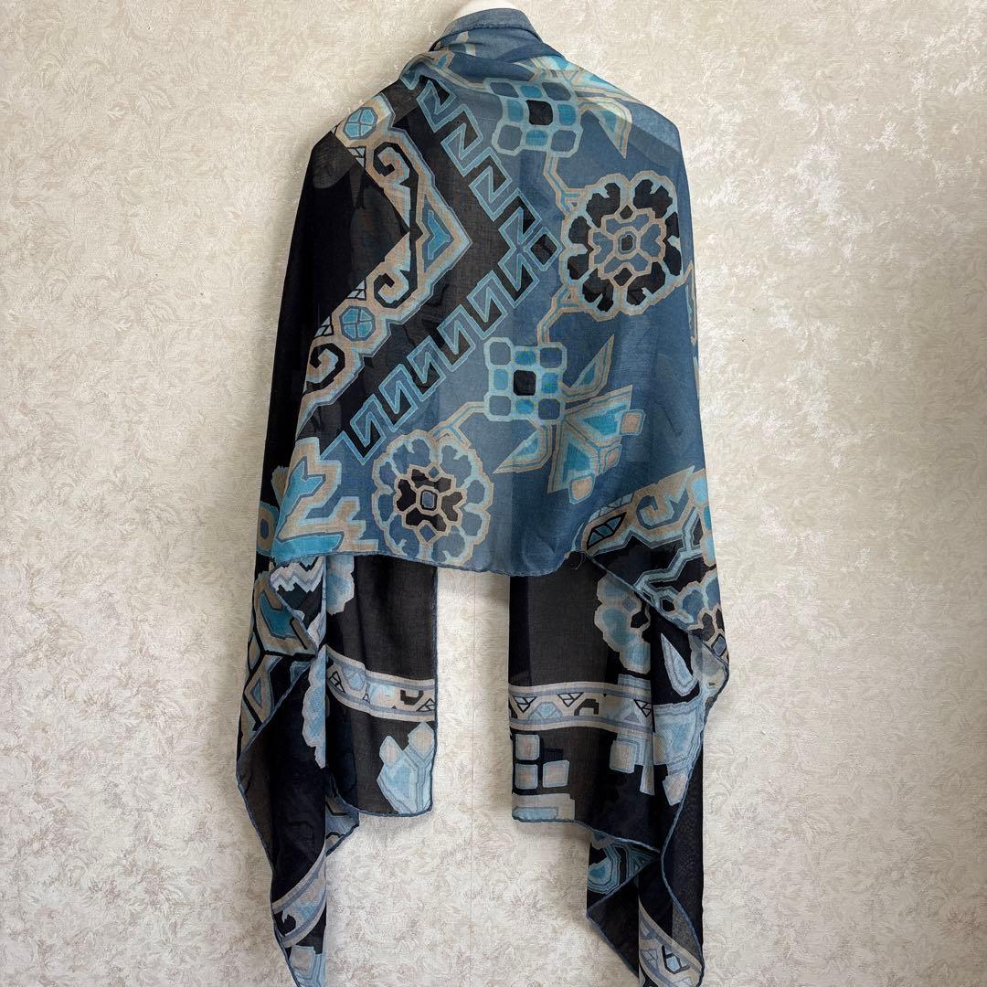 レオナールMADE IN ITALY 70%カシミヤ30%シルク ロングショール