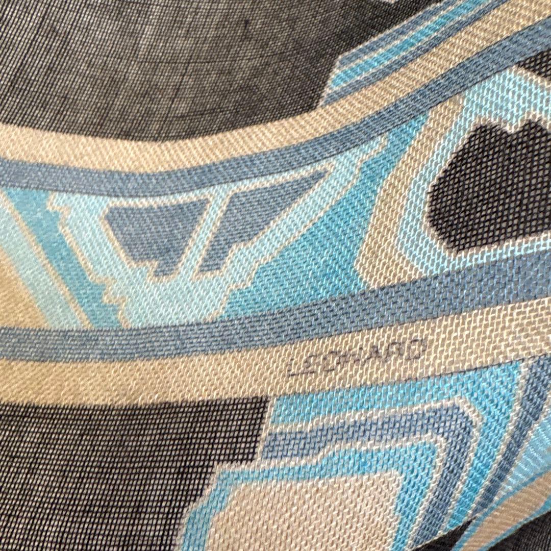 レオナールMADE IN ITALY 70%カシミヤ30%シルク ロングショール
