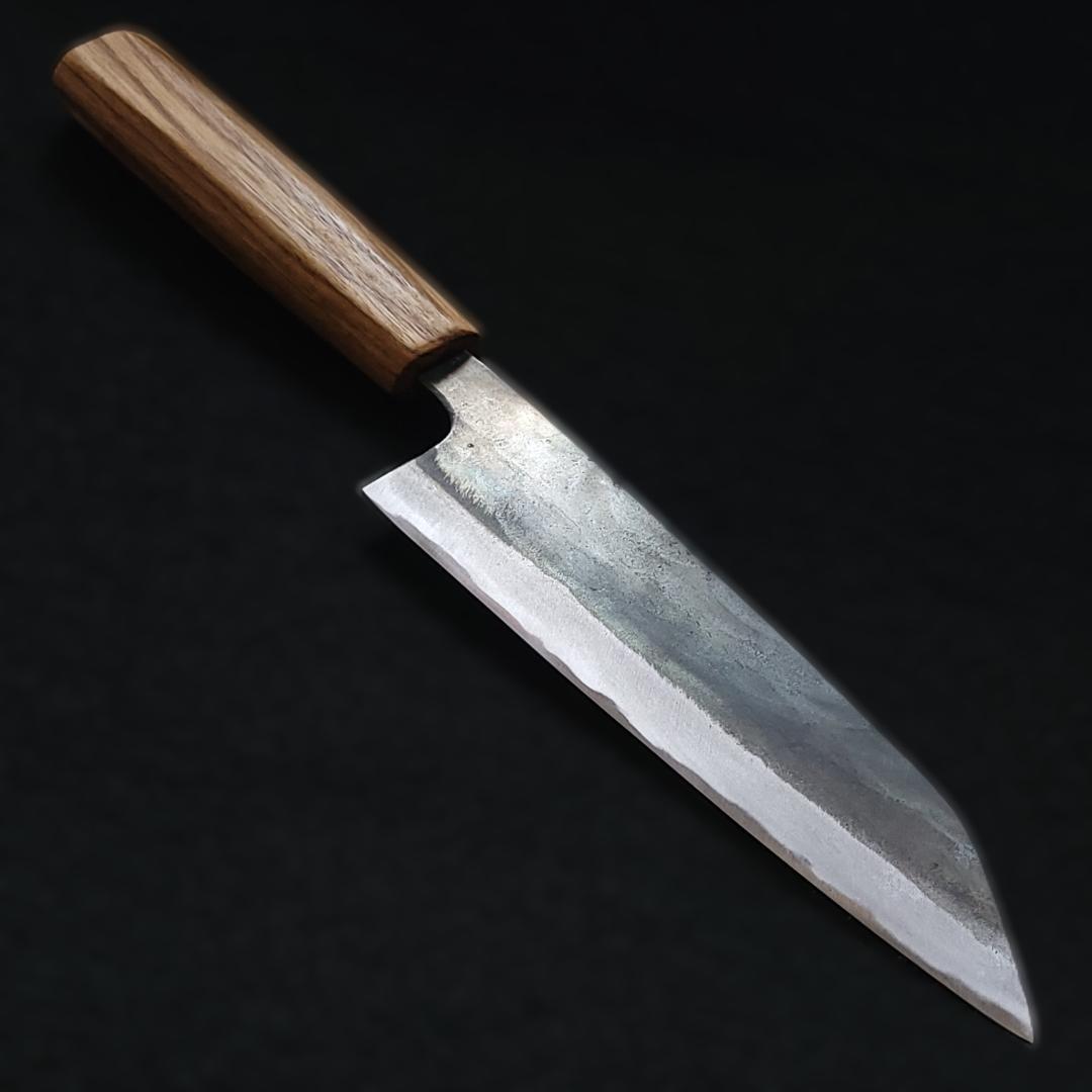 白紙1号 黒打 万能包丁 168㎜ G9401 ベリ柄 月光作 １点物