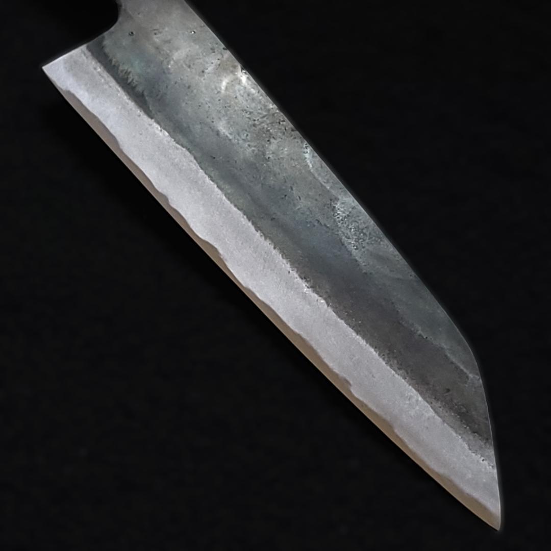 白紙1号 黒打 万能包丁 168㎜ G9401 ベリ柄 月光作 １点物