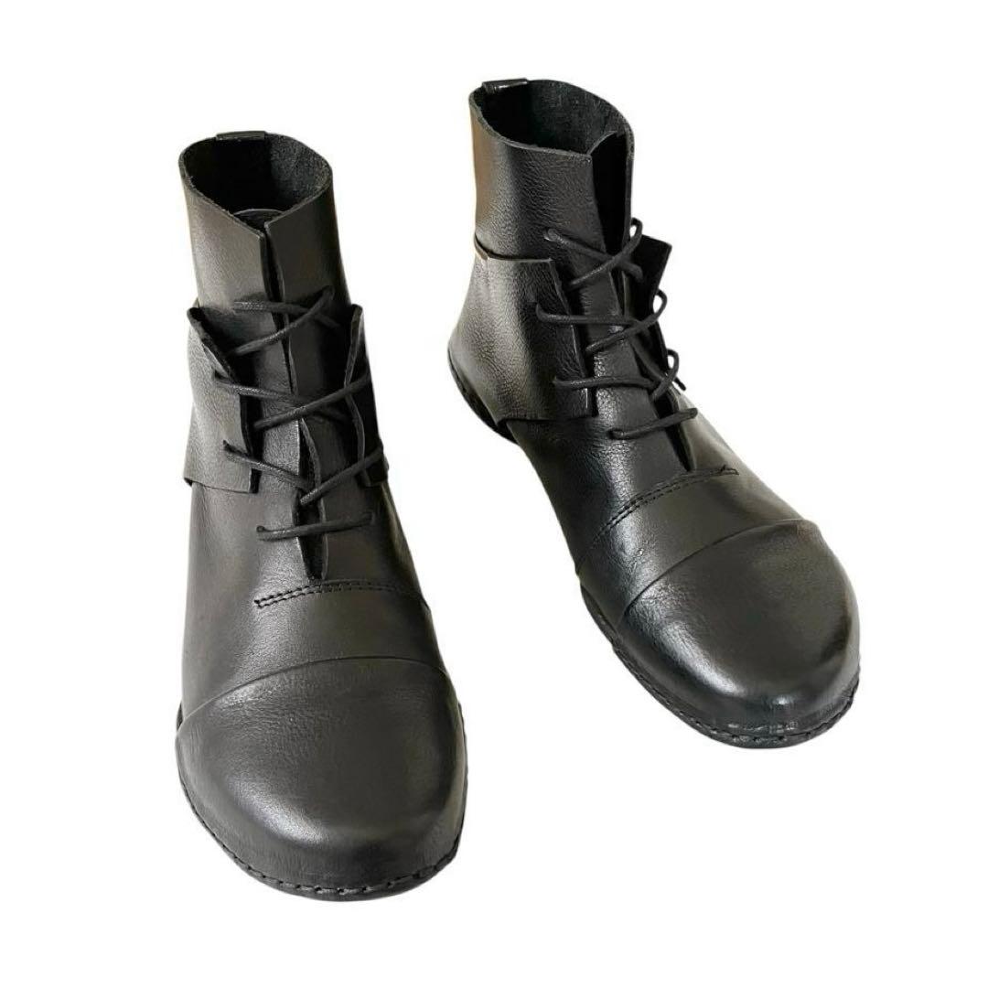 【極美品】◾️トリッペン◾️ショートブーツ◾️Bass◾️レースアップ◾️レザー◾️ブラック