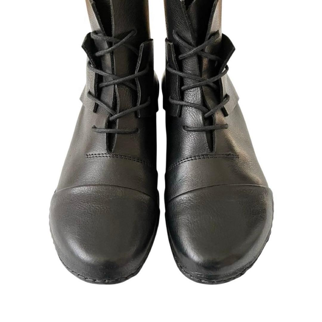【極美品】◾️トリッペン◾️ショートブーツ◾️Bass◾️レースアップ◾️レザー◾️ブラック