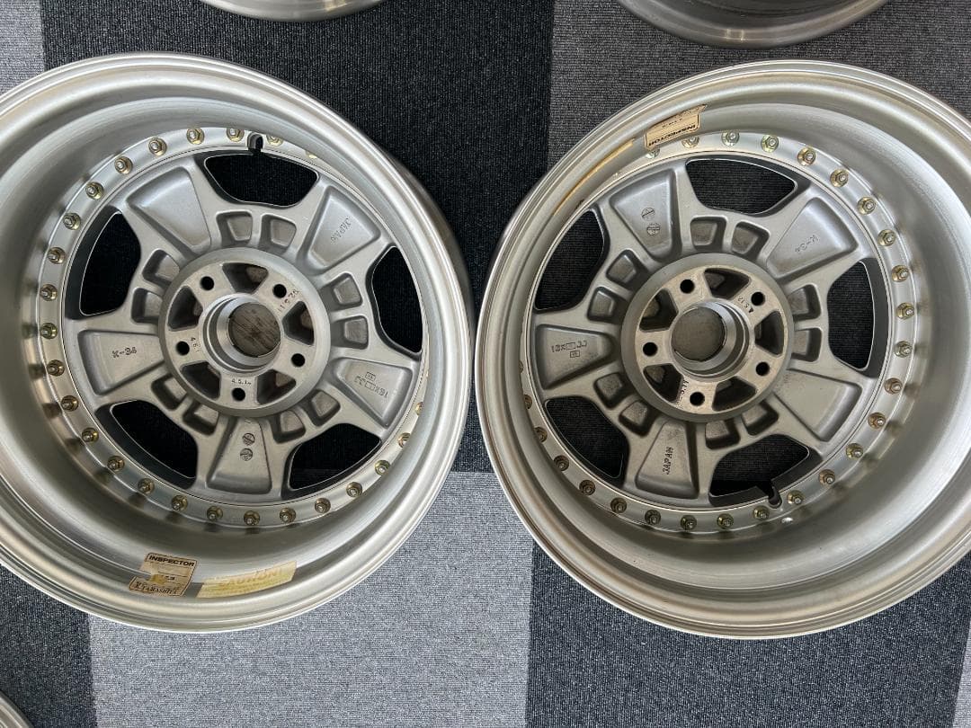 当時物　深リム　16インチF7J　R8J　PCD114.3　5穴　VIP.旧車
