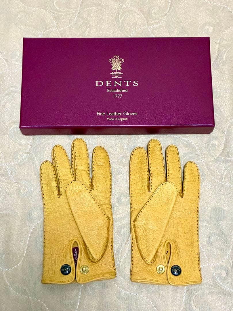 正規品 DENTS ペッカリーグローブ（裏地なし） 15-1043 7 1/2