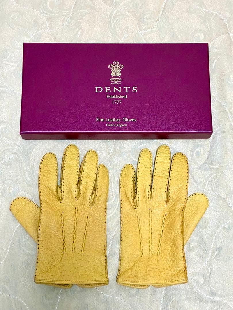 正規品 DENTS ペッカリーグローブ（裏地なし） 15-1043 7 1/2
