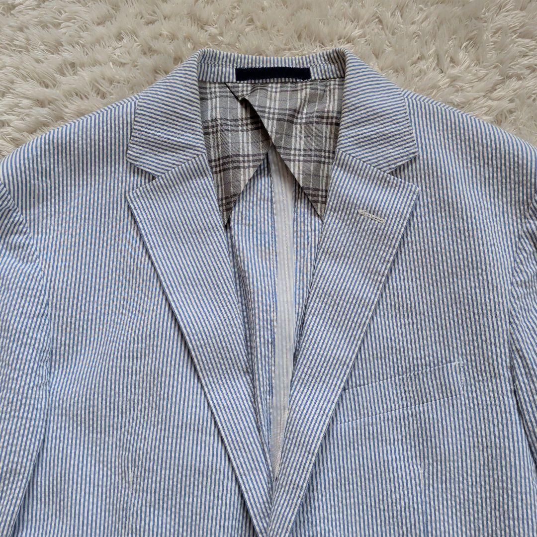 BURBERRY BLACKLABEL シアサッカーテーラードジャケット L